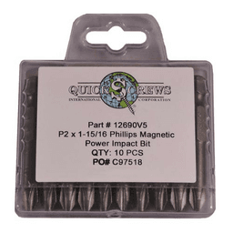 #2 x 1-15/16" Phillips Drive Magnetic Power Impact Bit (10/Box)