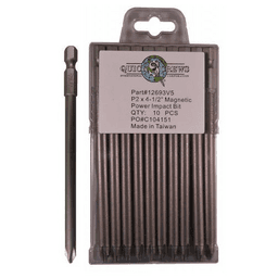 #2 x 4-1/2" Phillips Drive Magnetic Power Impact Bit (10/Box)