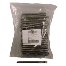 #2 x 3-1/2" Square Drive Magnetic Power Bit (100/Pack)