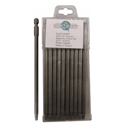 #2 x 6" Square Drive Magnetic Power Bit (10/Box)