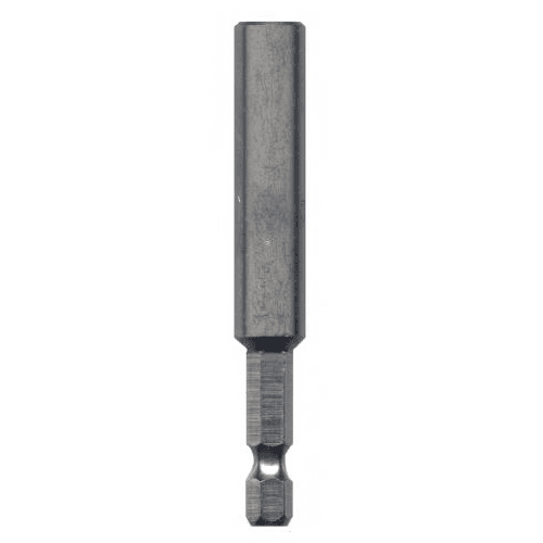 2-7/8" 1-Piece Stainless Steel Magnetic Bit Holder with C-Ring, 1/4" Shank (25/Pack)