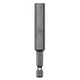 2-7/8" 1-Piece Stainless Steel Magnetic Bit Holder with C-Ring, 1/4" Shank (25/Pack)