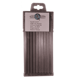 #1 x 6" 2-Piece Square Drive Power Bit (10/Box)