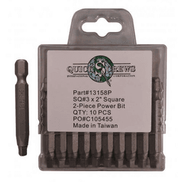 #3 x 2" 2-Piece Square Drive Power Bit (10/Box)