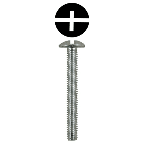 #10 x 1-1/4" Truss Head Machine Screws, Phillips/Slotted Drive #10-32 Thread and Blunt Point, Zinc, Box of 4 Thousand by Quickscrews