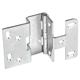 853 13/16" Five Knuckle Institutional 270° Opening Door Hinge, Overlay, Dull Chrome