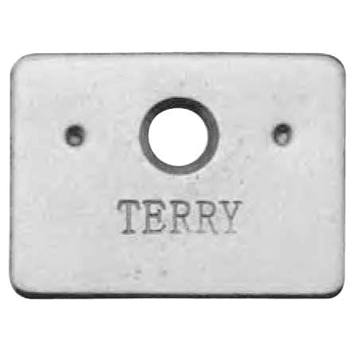Strike Plate for Magnetic Catches, Nickel-Plated