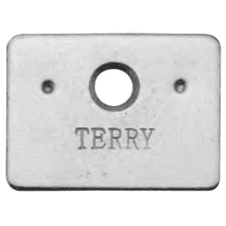 Strike Plate for Magnetic Catches, Nickel-Plated