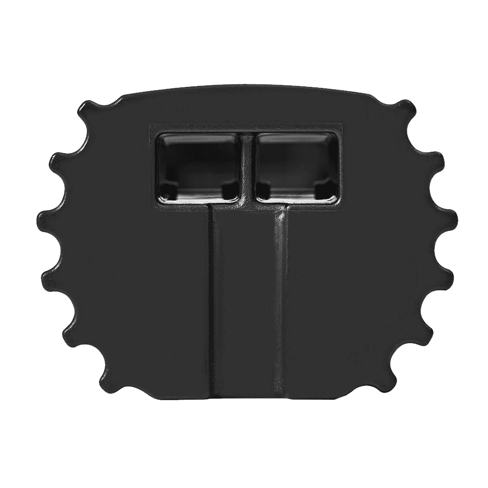 Infinex Plastic Round End Cap Set, Black