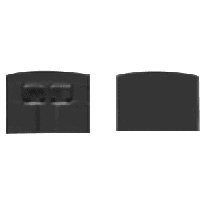Infinex Aluminum Square End Cap Set, Black