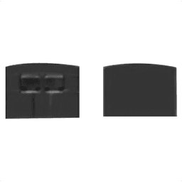 Infinex Aluminum Square End Cap Set, Black