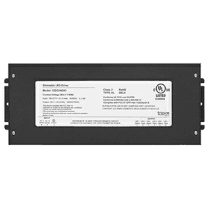 T622 180W Wall Dimmable Hardwire Power Supply, Black
