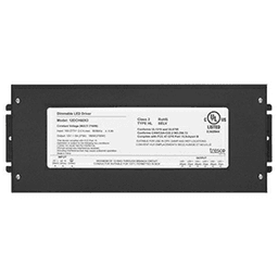 T622 180W Wall Dimmable Hardwire Power Supply, Black
