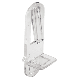 5mm Locking Shelf Clip with 5/8" Shelves, Clear Finish