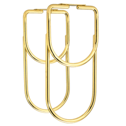 4-1/4" Double Bottle Rack, Brass