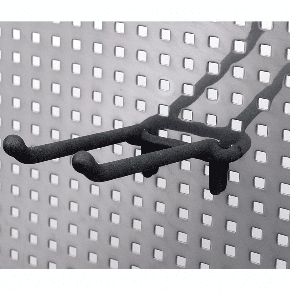 434 3" Extension Double Hook, Rubberized Black (5/Box)