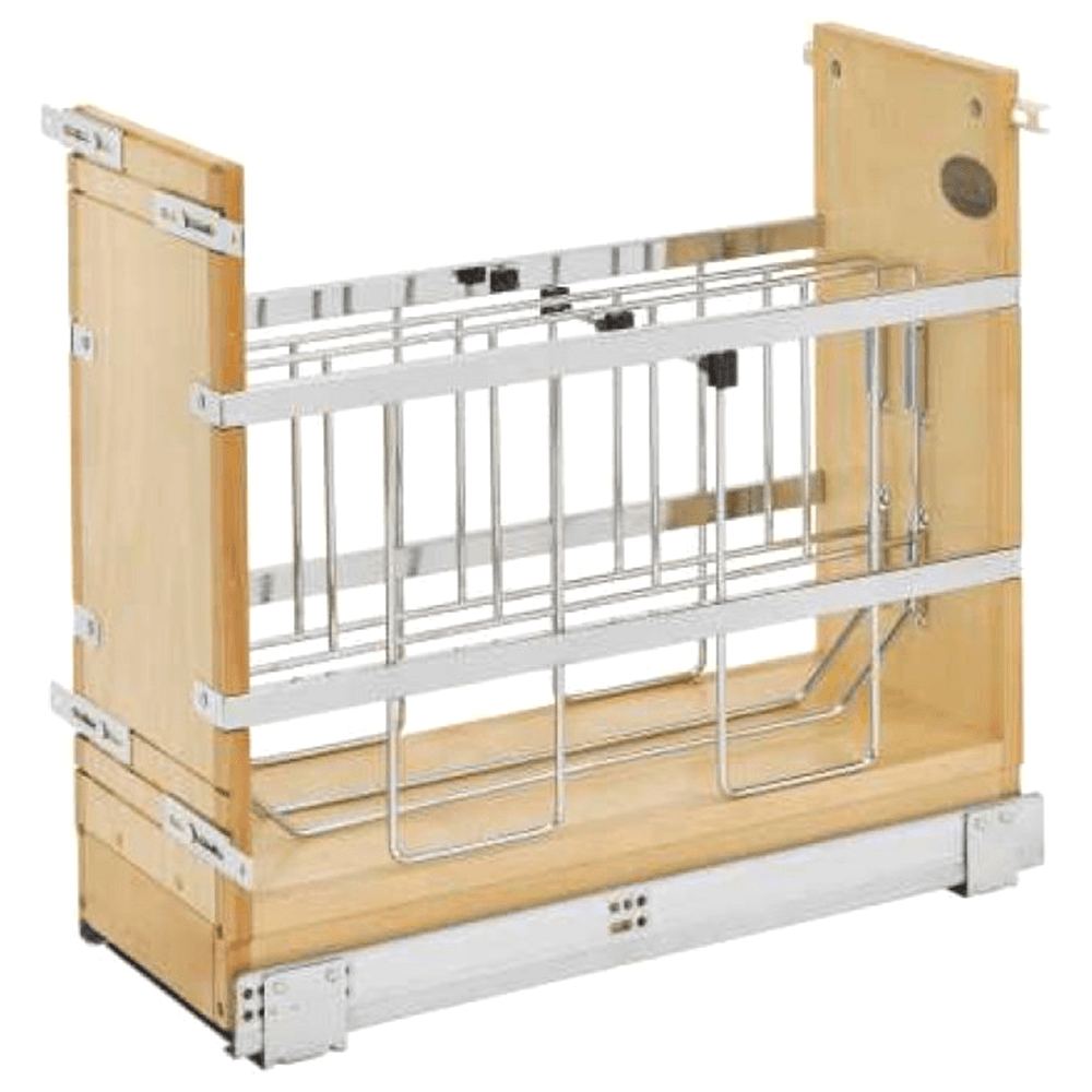 8" x 19-1/2" 1-Shelf Pullout Organizer with BLUMOTION Soft-Closing, Wood