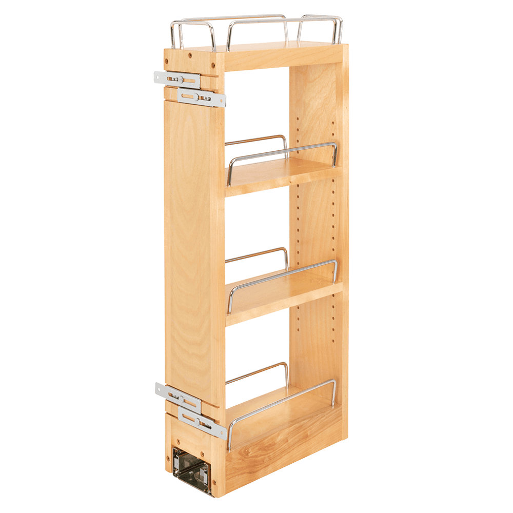 5" 3-Shelf Pullout Organizer with Soft-Closing, Maple