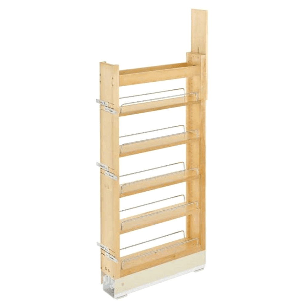 5" x 43-3/8" Pullout Pantry with Soft-Closing, Wood, 22" Depth