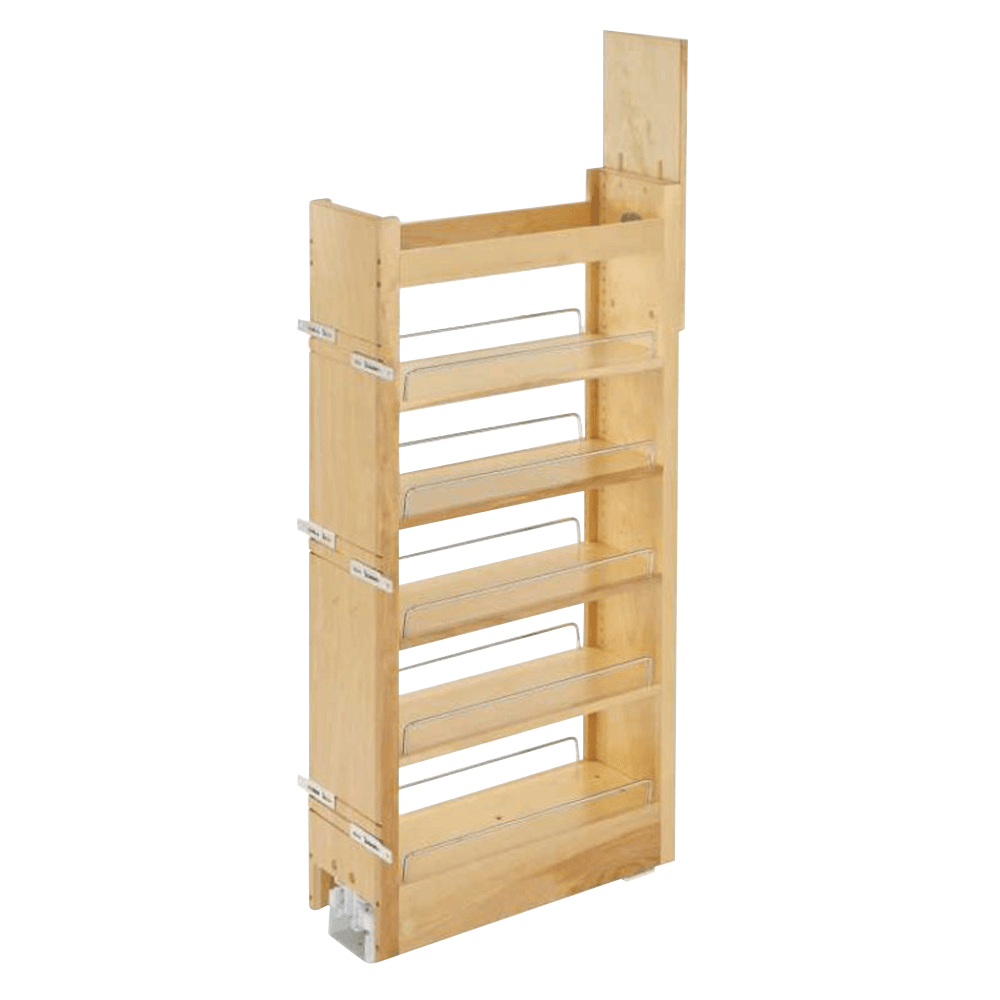8" x 43-1/4" Pullout Pantry with Soft-Closing, Wood, 22" Depth