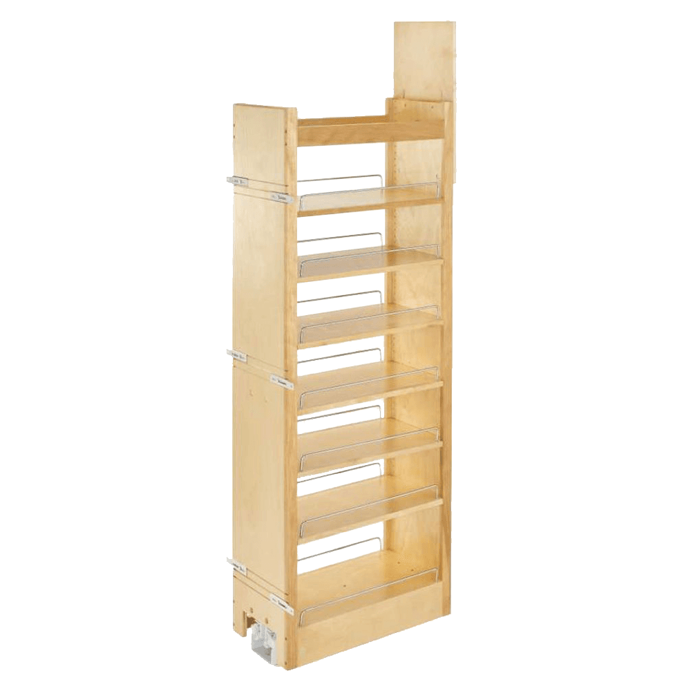 11" x 58-1/4" Pullout Pantry with Soft-Closing, Wood