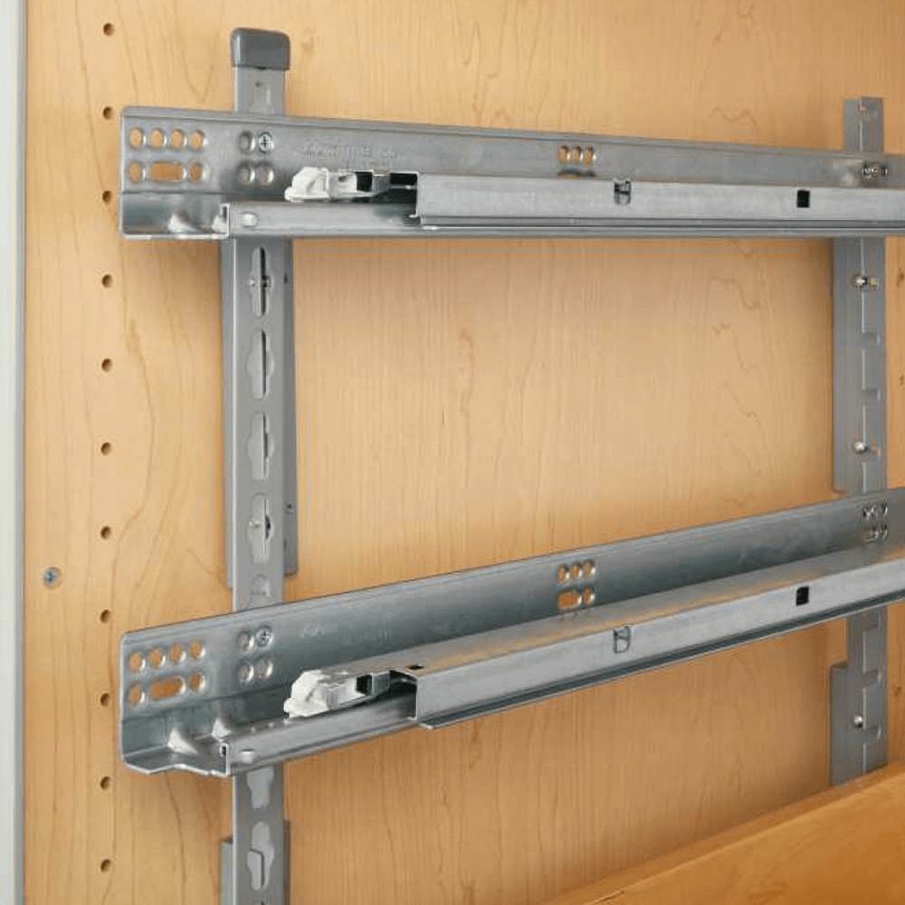 2-1/16'' Pilaster Upright Kit, Silver (10 Sets)