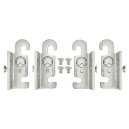 3/4" 4PIL Steel Pilaster System, Bright