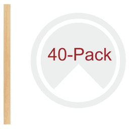 19-5/8" x 1-1/8" 4PILU Wood Pilaster System, Light Brown (40/Box)