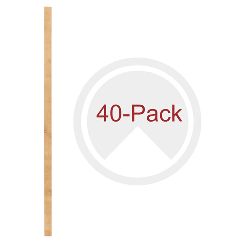 27-3/16" x 7/8" 4PILU Wood Pilaster System, Light Brown (40/Box)