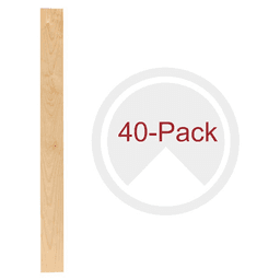 27-3/16" x 2-3/8" 4PILU Wood Pilaster System, Light Brown (40/Box)