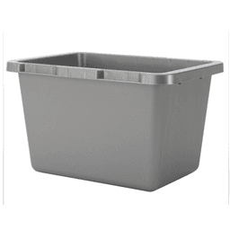 4.5 QT Top-Mount Replacement Storage Bin, Silver (6/Box)