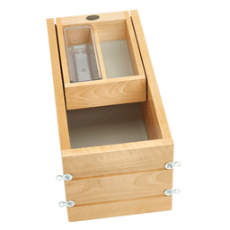9" Vanity Half Tiered Drawer with BLUMOTION Soft-Closing for Face Frame Cabinets, Maple