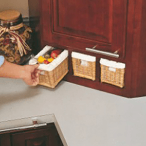 14-1/2" Rattan Basket with Cloth Liner