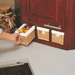 14-1/2" Rattan Basket with Cloth Liner