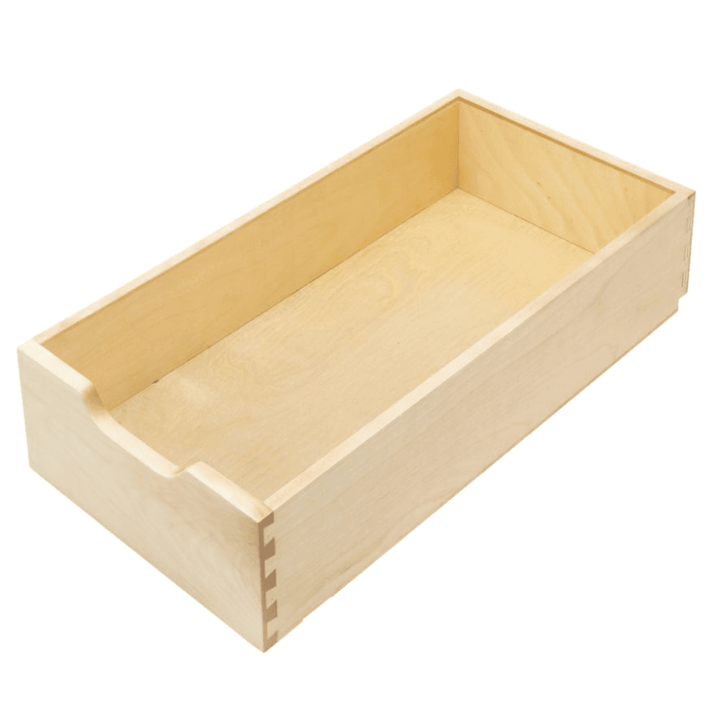 11" 1-Tier Wood Pullout Drawer for 15" Base Cabinet, Semi-Gloss