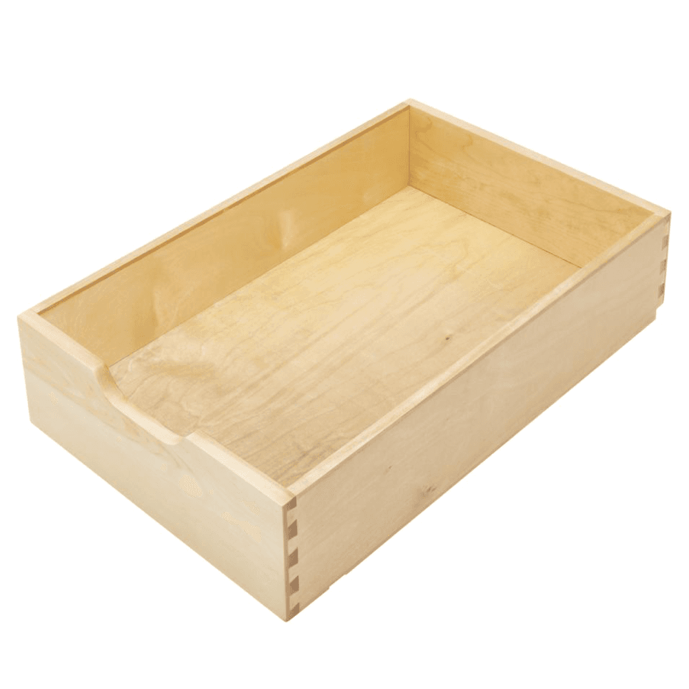 14" 1-Tier Wood Pullout Drawer, Glossy