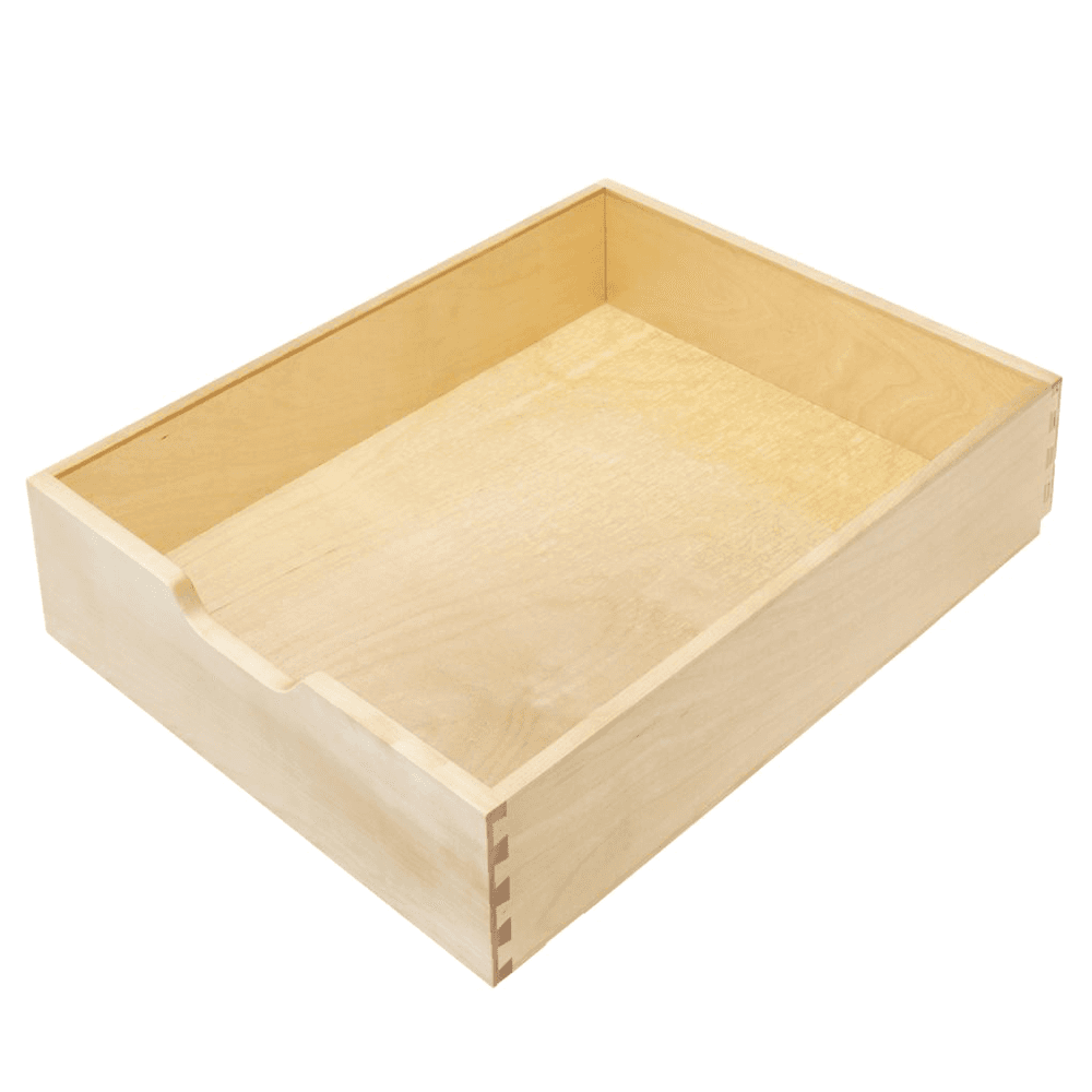 17" 1-Tier Wood Pullout Drawer, Glossy