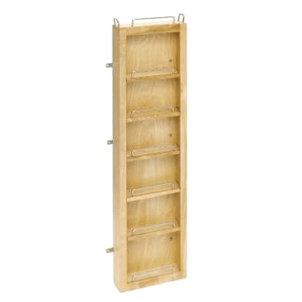 45" High 5 Tray Swing Out Single Pantry Door Unit with Hardware
