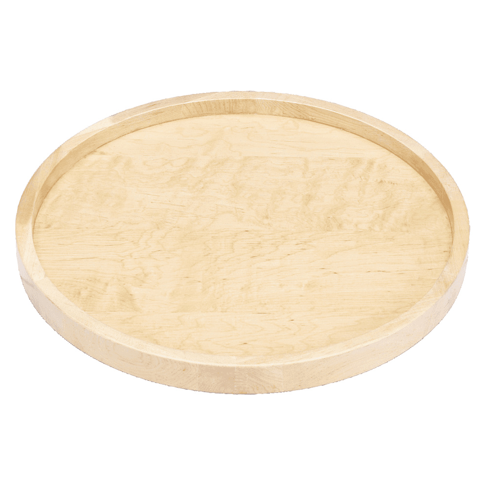 28" Full-Circle Wood Lazy Susan Tray, Undrilled, No Hardware