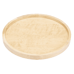 28" Full-Circle Wood Lazy Susan Tray, Undrilled, No Hardware