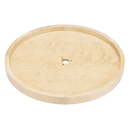 4WLS 18" Full-Circle 1 Tray Lazy Susan, Natural Maple, Bulk (8/Box)