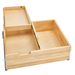 4WTCDD 33" Two Tiered Deep Drawer with BLUMOTION Soft-Close for 36" Cabinet Opening, Semi-Gloss