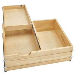 28-1/2" Tiered Deep Drawer with BLUMOTION Soft-closing for Full Access Cabinet, Wood