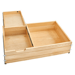 4WTCDD 34-1/2" Two Tiered Deep Drawer with BLUMOTION Soft-Close for 36" Cabinet Opening, Semi-Gloss