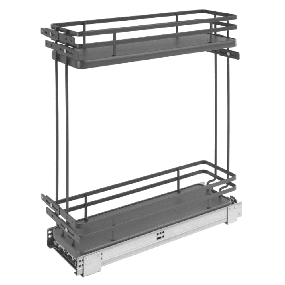 7-1/4" 2-Shelf Pullout Organizer with Soft-Closing, Orion Gray