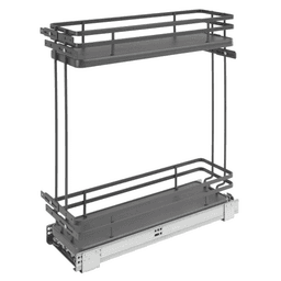 7-1/4" 2-Shelf Pullout Organizer with Soft-Closing, Orion Gray