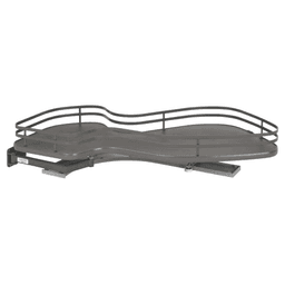 1-Tier Left-Hand Contemporary Organizer for 15" Cabinet Opening, Orion Gray