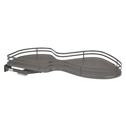 1-Tier Left-Hand Contemporary Organizer for 21" Cabinet Opening, Orion Gray