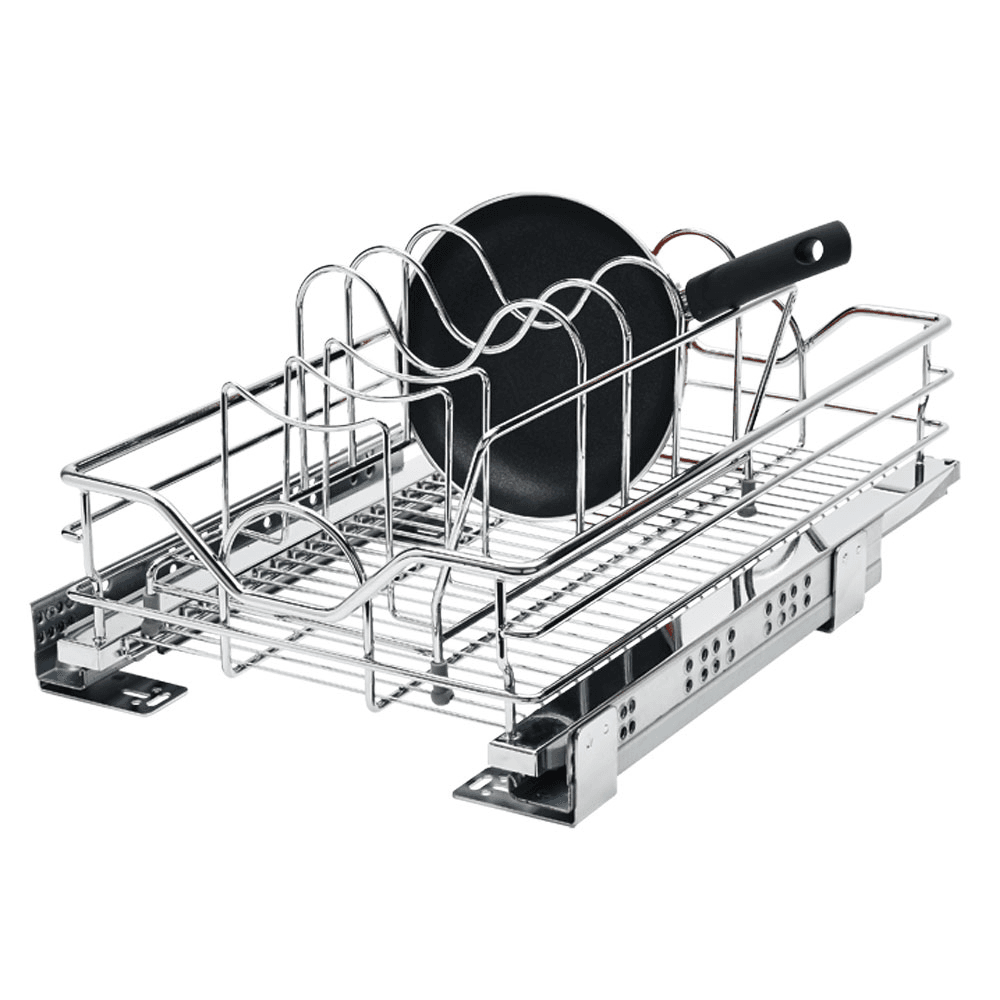 14-1/16" Drop-In Cookware Organizer, Chrome