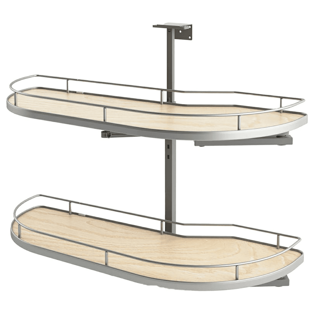 2-Tier Girasolo Left-Hand Blind Corner Pull-Out with Soft-Closing